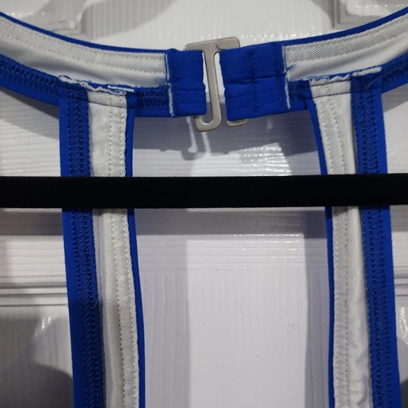 NWOT Lands' End Electric Blue Blouson Tankini Swimsuit Top in Size 18W - Picture 4 of 12